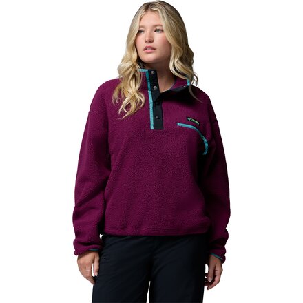 Helvetia II Cropped 1/2-Snap Fleece Pullover - Women's