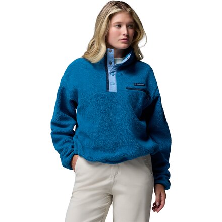 Helvetia II Cropped 1/2-Snap Fleece Pullover - Women's