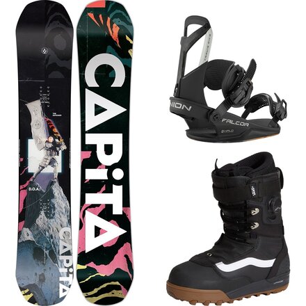 D.O.A. Snowboard + Union Falcor Binding + Vans Infuse Boot