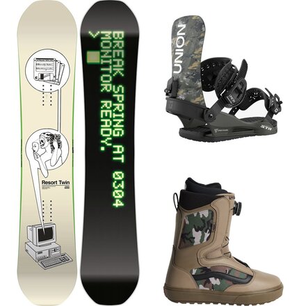 Spring Break Resort Twin Snowboard + STR Binding + Aura OG