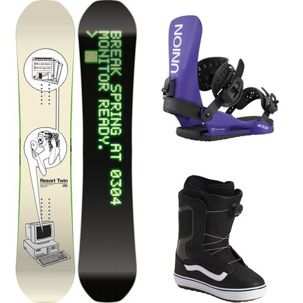 Spring Break Resort Twin Snowboard + STR Binding + Aura OG