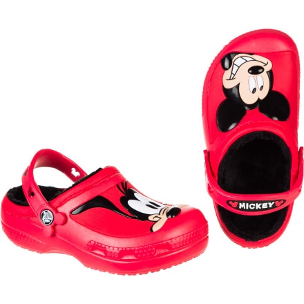 Crocs - Creative Crocs Mickey Mouse and Goofy Lined Clog - Kids'