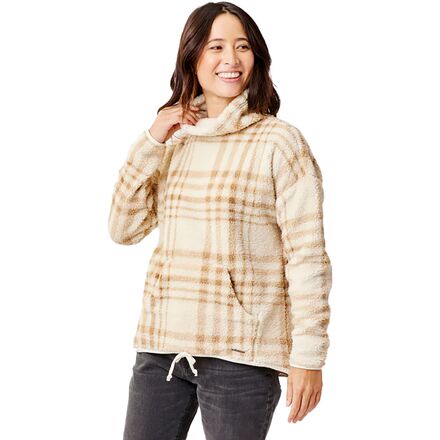 Carve Designs - Roley Cowl Sweater - Women's - Birch Plaid