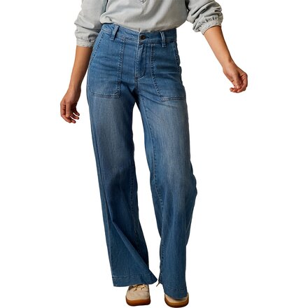 Farrah Lightweight Denim Wide Leg Pant - Women's