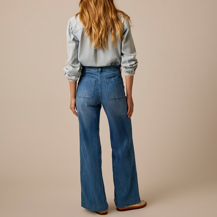 Carve Designs - Farrah Lightweight Denim Wide Leg Pant - Women's