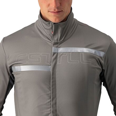 CASTELLI 4520507-064 TRANSITION 2 JACKET Giacca Uomo, Colore NICKEL GRAY/DARK GRAY, Taglia L, Con GORE-TEX INFINIUM