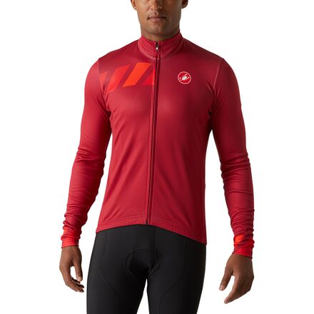 Castelli - Pisa Limited Edition Thermal Jersey - Men's - Pro Red/Red/Fiery Red