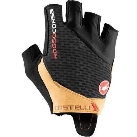 Castelli - Rosso Corsa Pro V Glove - Men's - Black/Tan