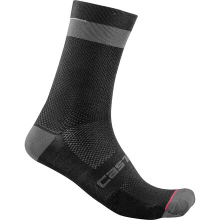Castelli - Alpha 18 Sock - Black/Dark Gray