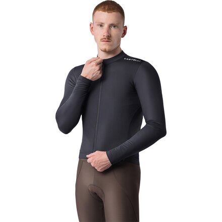 Castelli - Espresso Thermal 2 Long-Sleeve Jersey - Men's - Black/White