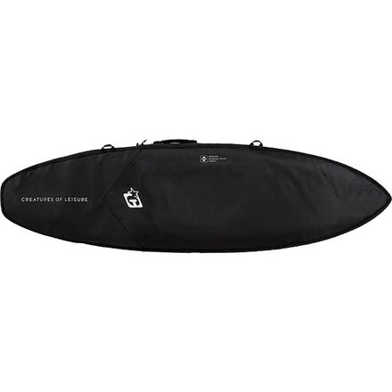 Creatures of Leisure - Shortboard Travel DT 2.0 Surfboard Bag - Black/Silver