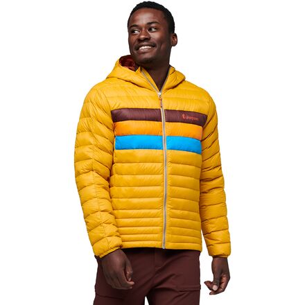 Cotopaxi - Fuego Hooded Down Jacket - Men's - Amber Stripes