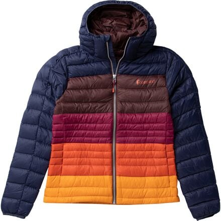 Cotopaxi - Fuego Colorblock Down Hooded Jacket - Women's - Maritime/Chestnut