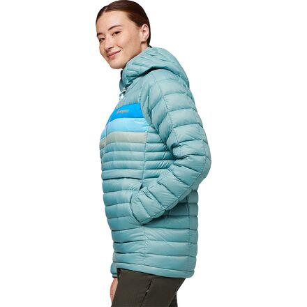 VIEACTIVEWEAR Women's Striped Hoodie - Long Sleeve Button Down Pullover With Pocket, Light Blue