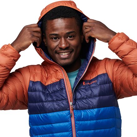 Cotopaxi - Fuego Down Hooded Colorblock Jacket  - Men's