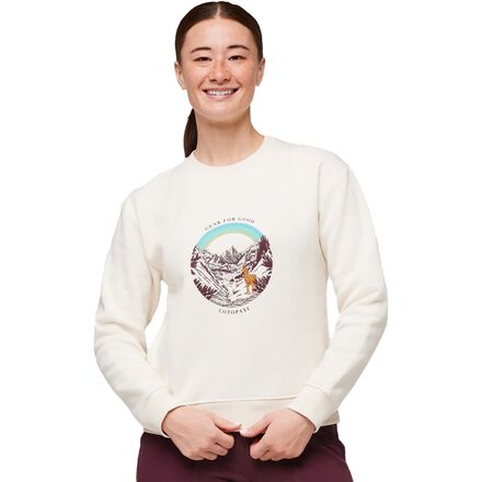 Cotopaxi - Traveling Llama Organic Crew Sweatshirt - Women's - Bone