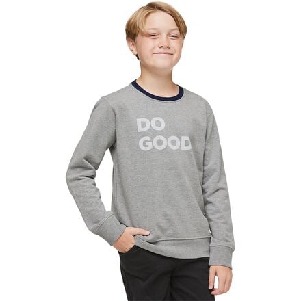 Cotopaxi - Do Good Organic Crew Sweatshirt - Kids' - Heather Grey