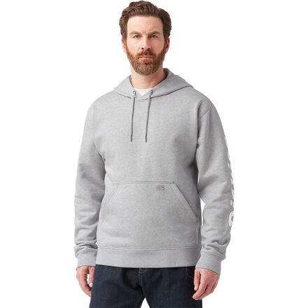 Dickies - Wordmark Dwr Pullover Fleece Hoodie - Men's - Heather Gray