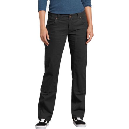 Dickies - Double Front Duck Carpenter Pant - Women's - Rinsed Black