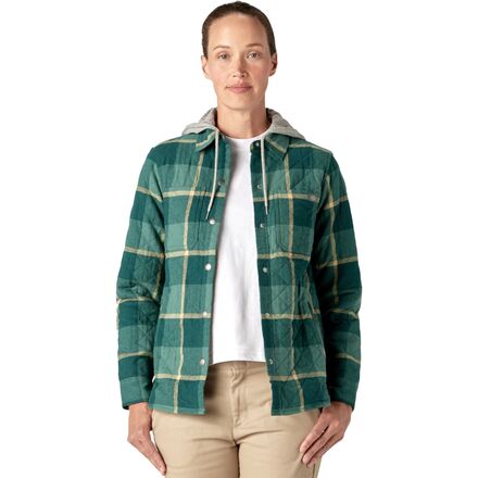 Dickies - Hooded Flannel Shirt Jacket - Women's