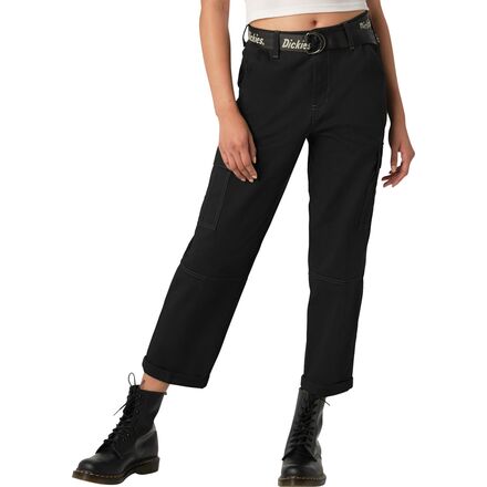 Dickies - Relaxed Fit Cropped Cargo Pant - Women’s - Black