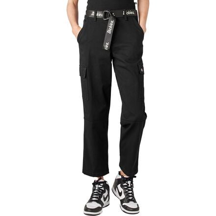 Dickies - Relaxed Fit Cropped Cargo Pant - Women's - Black