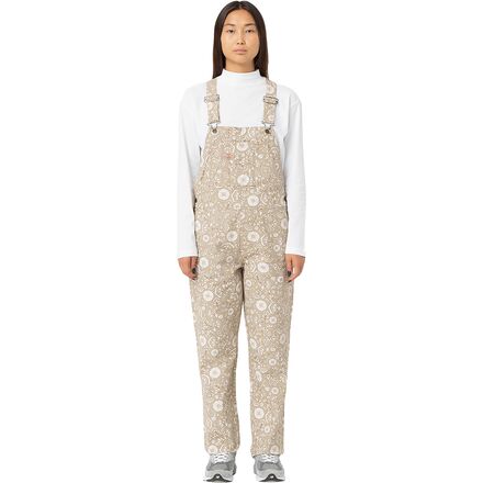 Dickies - Ellis Floral Bib Overall - Women's - Floral On Canvas Light Base