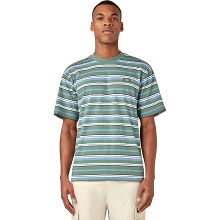 Dickies - Glade Spring Stripe T-Shirt - Men's - Horizontal Yd Stripe-Coronet B