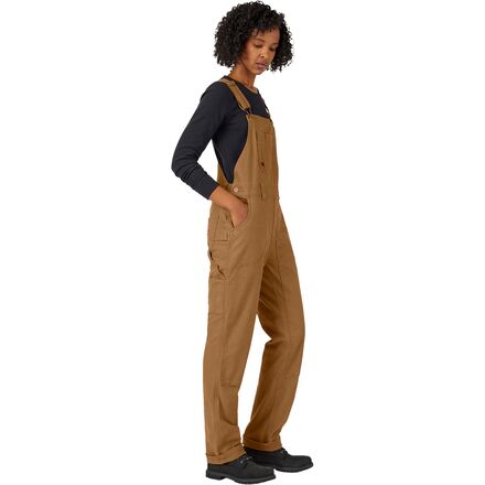 Dickies - Double Front Denim Bib Overalls - Women's