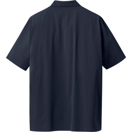 Descente - Untrimmed Half-Sleeve Open Collar Shirt - Men's
