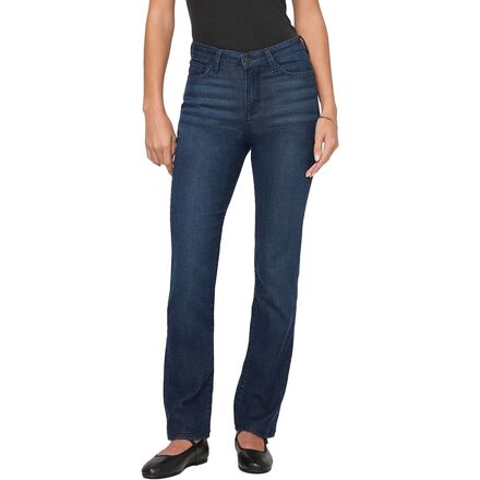 No Sweat Denim High Rise Slim Straight Pant - Women's