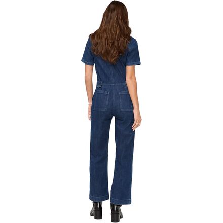 DU/ER - Performance Denim Short Sleeve Jumpsuit - Women's