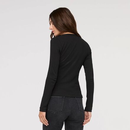 DU/ER - Ribbed Pima Fitted Button Down Top - Women's