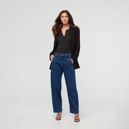 DU/ER - Performance Denim + High Rise Barrel Pant - Women's