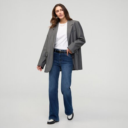 DU/ER - Performance Denim + High Rise Wide Leg Pant - Women's