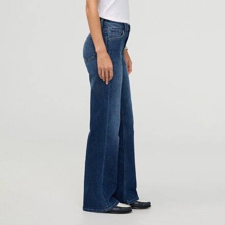 DU/ER - Performance Denim + High Rise Wide Leg Pant - Women's