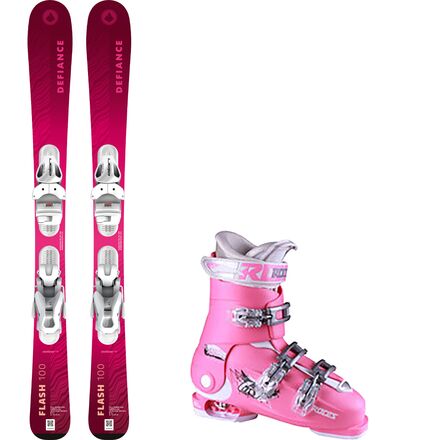 Flash Junior Pink Ski Package + Roces Adj Ski Boot -2026