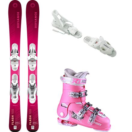 Flash Pink 140cm Ski Package + Roces Adj Ski Boot -2026