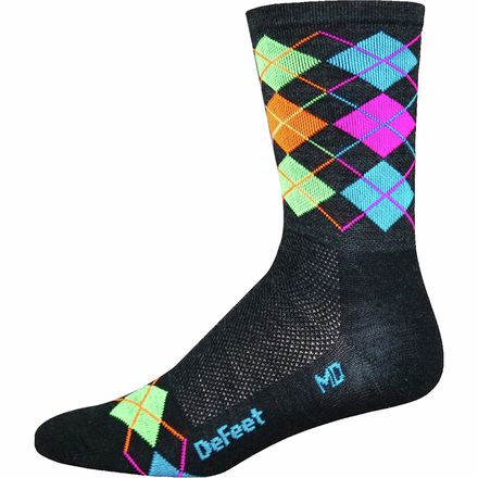 DeFeet - Wooleator 5in Sock - Multi Hi-Vis Argyles