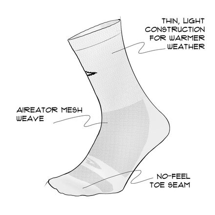 DeFeet - Levitator Lite 6in Sock