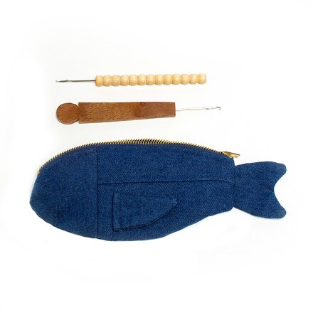 DEGEN - Denim Fish Pouch