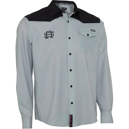DHaRCO - Kyle Strait Signature Ed Long-Sleeve ButtonUp Jersey - Men's - Black/Grey