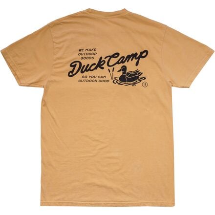 Duck Camp - Vintage Duck Graphic T-Shirt - Men's - Mustard