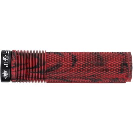 DMR Brendog DeathGrip MTB Griffe – Dick, Rot, Superweicher Kraton, Konischer Single-Lock-Kern