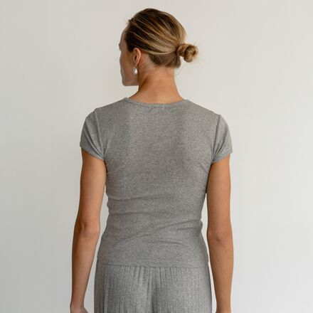 Donni - The Pointelle Baby T-Shirt - Women's