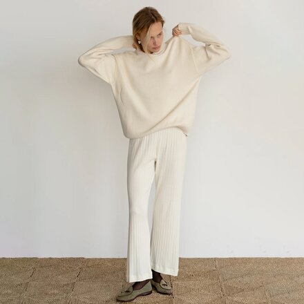 Donni - The Pointelle Simple Crop Pant - Women's