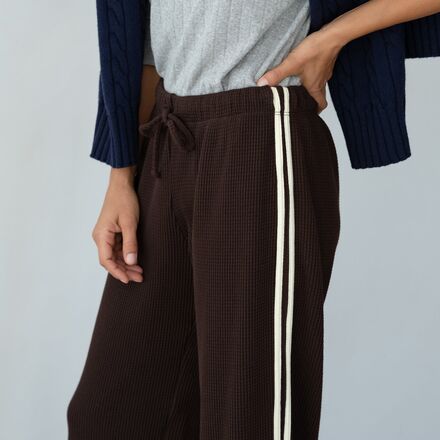 Donni - The Thermal Stripe Crop Pant - Women's