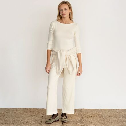 Donni - The Baby Rib Scallop Pant - Women's