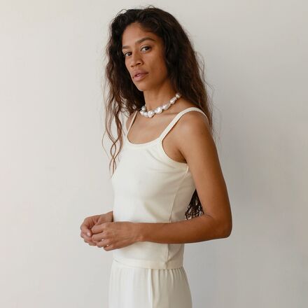 Donni - The Baby Rib Scallop Tank Top - Women's