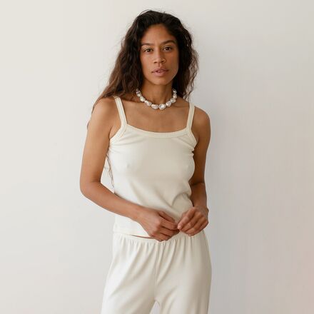 Donni - The Baby Rib Scallop Tank Top - Women's